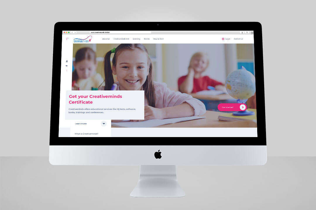 Projekat CreativeMinds za našeg klijenta Global Education, Website Dizajn, React programiranje