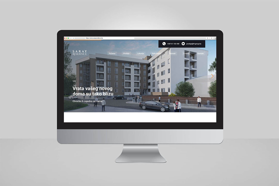 Projekat Saray Residence Nekretnine, Website Dizajn, Programiranje, SEO Optimizacija