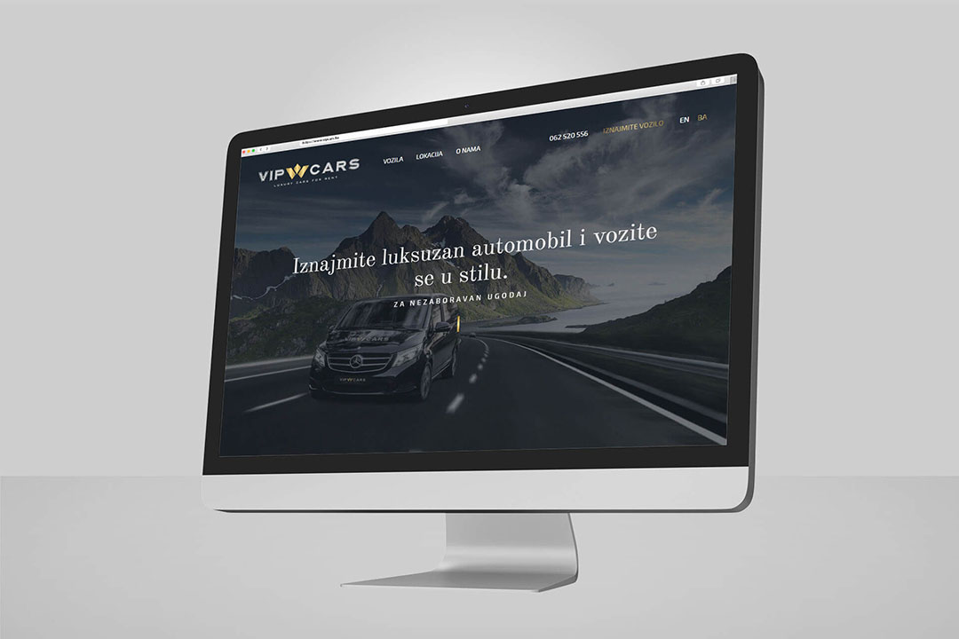 Project Vip Cars Luxury, Rent Luxury Cars, Website Design, Programming, Branding, SEO Optimization